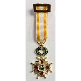  Medalla Miniatura Cruz de Caballero/Dama Isabel la Católica 