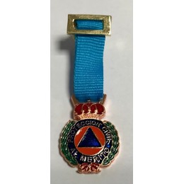 Medalla miniatura Protección Civil Bronce