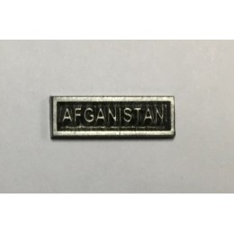 Barra plata Afganistan para pasador de diario 