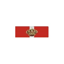 asador de condecoración Gran Cruz del Merito Militar distintivo rojo
