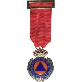 Medalla al Merito de la Protección Civil Dtvo Rojo Oro