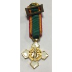 Medalla Miniatura Merito Policial Blanco