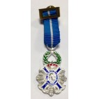 Medalla Miniatura Cruz Merito Civil Plata