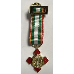 Medalla Miniatura Merito Policial Blanco