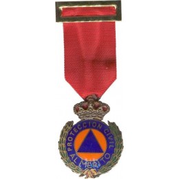 Medalla al Merito de la Protección Civil Dtvo Rojo Bronce