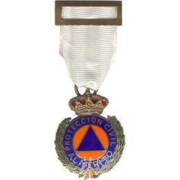 Medalla al Merito de la Protección Civil Dtvo Blanco Bronce