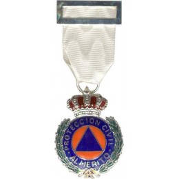 Medalla al Merito de la Protección Civil Dtvo Blanco Plata