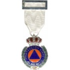 Medalla al Merito de la Protección Civil Dtvo Blanco Plata