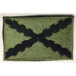 Parche Bordado Bandera TERCIOS Verde 5.5cm x 8.8cm