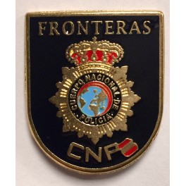 Distintivo metálico Control de Fronteras Cuerpo Nacional de Policía