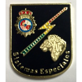 Distintivo metálico Sistemas Especiales Cuerpo Nacional de Policía