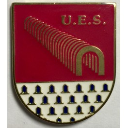 Distintivo metálico U.E.S SUBSUELO del Cuerpo Nacional de Policía
