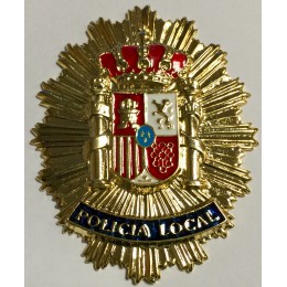 Chapa cartera Policia Local España Dorada