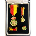 Conjunto Completo Medalla Conmemorativa de la Operación Balmis Ref Corona