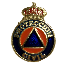 Pin Protección Civil Redondo