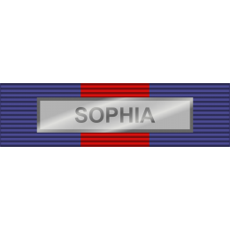 Pasador de Condecoración Medalla PCSD al Servicio Meritorio Extraordinario ( SOPHIA )