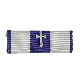 Pasador de condecoración Encomienda de la Cruz Fidélitas (20 años de servicio, plata).