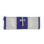 Pasador de condecoración Encomienda de la Cruz Fidélitas (20 años de servicio, plata).