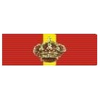 Pasador de condecoración Gran Cruz del Merito Naval distintivo rojo