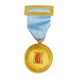 Medalla de Oro Mossos d´Escuadra distintivo azul