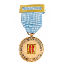 Medalla de Bronce Mossos d´Escuadra distintivo Azul