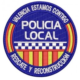 Parche de brazo Bordado Policía Local (Rescate y Reconstrucción)