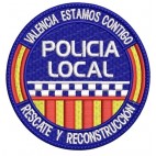 Parche de brazo Bordado Policía Local (Rescate y Reconstrucción)