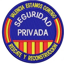 Parche de brazo Bordado Seguridad Privada (Rescate y Reconstrucción)	