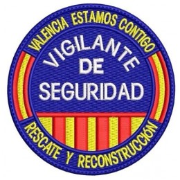 Parche de brazo Bordado Vigilante de Seguridad (Rescate y Reconstrucción)