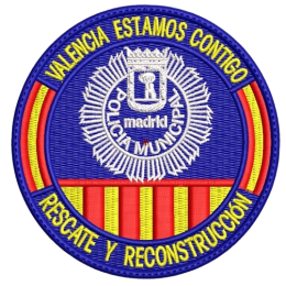 Parche de brazo Bordado Policía Municipal de Madrid (Rescate y Reconstrucción)