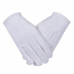 Guantes blancos Gala Reglamentarios de tela