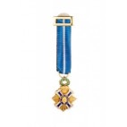 Medalla Miniatura Cruz al mérito Civil Oficial Oro
